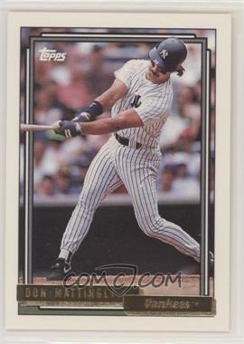 1992 Topps - [Base] - Gold #300 - Don Mattingly