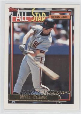 1992 Topps - [Base] - Gold #386 - All-Star - Will Clark