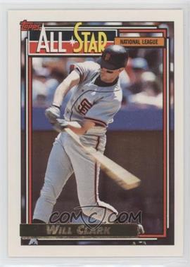 1992 Topps - [Base] - Gold #386 - All-Star - Will Clark