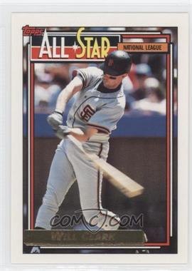 1992 Topps - [Base] - Gold #386 - All-Star - Will Clark