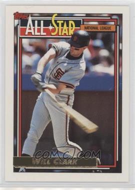 1992 Topps - [Base] - Gold #386 - All-Star - Will Clark