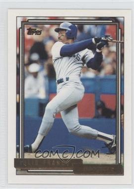 1992 Topps - [Base] - Gold #490 - Julio Franco