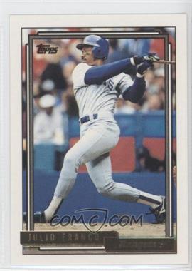 1992 Topps - [Base] - Gold #490 - Julio Franco