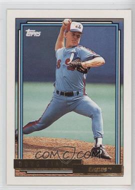 1992 Topps - [Base] - Gold #526 - Doug Piatt