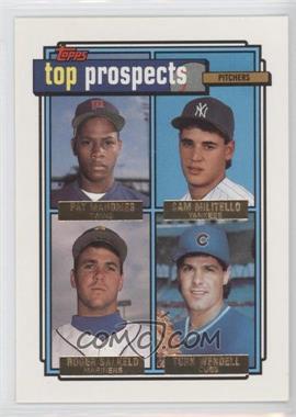 1992 Topps - [Base] - Gold #676 - Top Prospects - Pat Mahomes, Sam Militello, Roger Salkeld, Turk Wendell