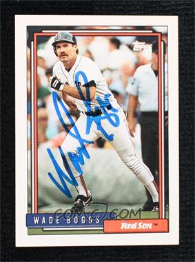 1992 Topps - [Base] #10 - Wade Boggs [JSA Certified COA Sticker]