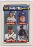 Top Prospects - Rico Brogna, John Jaha, Ryan Klesko, Dave Staton [EX to&nb…