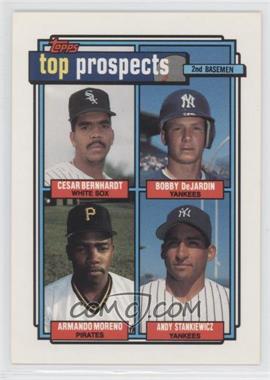 1992 Topps - [Base] #179 - Top Prospects - Cesar Bernhardt, Bobby De Jardin, Armando Moreno, Andy Stankiewicz