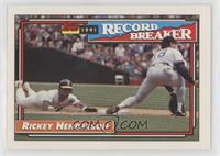 Record Breaker - Rickey Henderson (Year on Front 1991) [EX to NM]