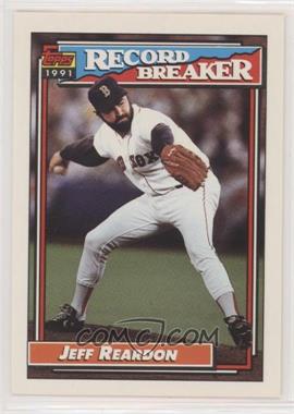 1992 Topps - [Base] #3 - Record Breaker - Jeff Reardon