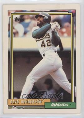 1992 Topps - [Base] #335 - Dave Henderson [EX to NM]