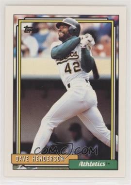 1992 Topps - [Base] #335 - Dave Henderson