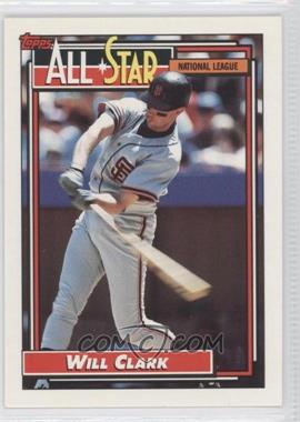 1992 Topps - [Base] #386 - All-Star - Will Clark