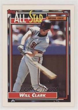 1992 Topps - [Base] #386 - All-Star - Will Clark