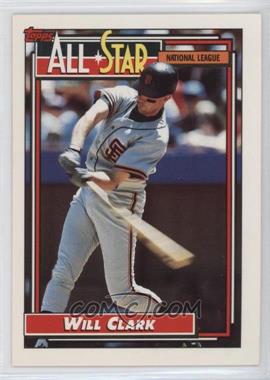 1992 Topps - [Base] #386 - All-Star - Will Clark