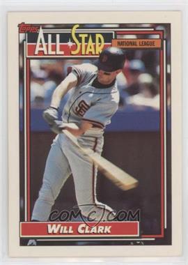 1992 Topps - [Base] #386 - All-Star - Will Clark