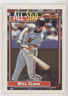 1992 Topps - [Base] #386 - All-Star - Will Clark