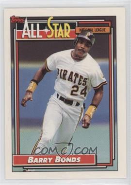 1992 Topps - [Base] #390 - All-Star - Barry Bonds