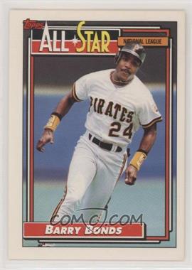 1992 Topps - [Base] #390 - All-Star - Barry Bonds [Good to VG‑EX]