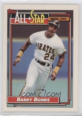 1992 Topps - [Base] #390 - All-Star - Barry Bonds