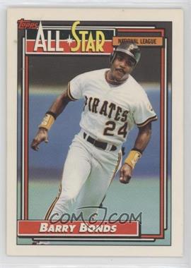 1992 Topps - [Base] #390 - All-Star - Barry Bonds [Good to VG‑EX]