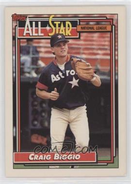 1992 Topps - [Base] #393 - All-Star - Craig Biggio
