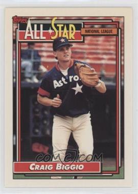 1992 Topps - [Base] #393 - All-Star - Craig Biggio