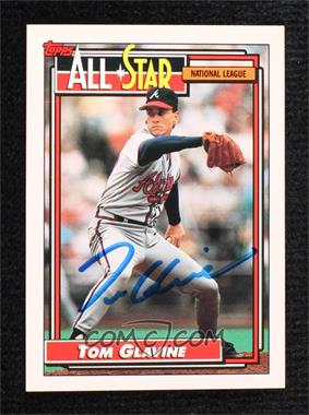 1992 Topps - [Base] #395 - All-Star - Tom Glavine [JSA Certified COA Sticker]