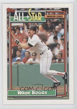 1992 Topps - [Base] #399 - All-Star - Wade Boggs