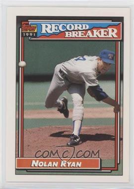 1992 Topps - [Base] #4 - Record Breaker - Nolan Ryan