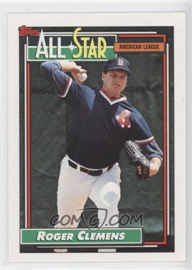 1992 Topps - [Base] #405 - All-Star - Roger Clemens