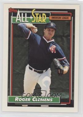 1992 Topps - [Base] #405 - All-Star - Roger Clemens