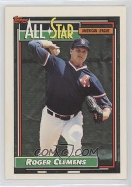 1992 Topps - [Base] #405 - All-Star - Roger Clemens