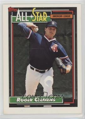 1992 Topps - [Base] #405 - All-Star - Roger Clemens