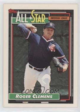 1992 Topps - [Base] #405 - All-Star - Roger Clemens
