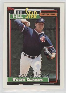 1992 Topps - [Base] #405 - All-Star - Roger Clemens