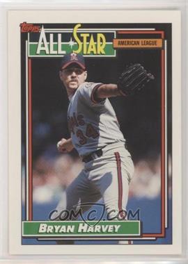 1992 Topps - [Base] #407 - All-Star - Bryan Harvey