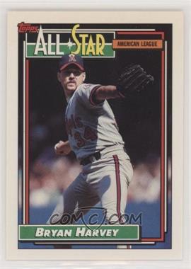 1992 Topps - [Base] #407 - All-Star - Bryan Harvey