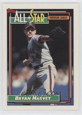 1992 Topps - [Base] #407 - All-Star - Bryan Harvey