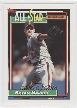 1992 Topps - [Base] #407 - All-Star - Bryan Harvey