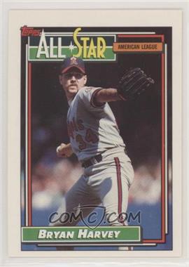 1992 Topps - [Base] #407 - All-Star - Bryan Harvey