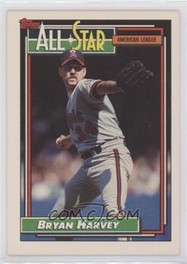 1992 Topps - [Base] #407 - All-Star - Bryan Harvey