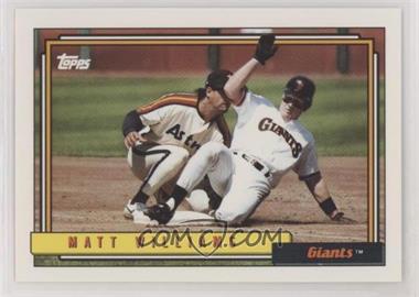 1992 Topps - [Base] #445 - Matt Williams