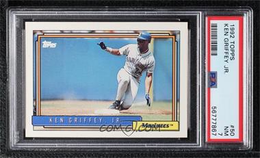 1992 Topps - [Base] #50 - Ken Griffey, Jr. [PSA 7 NM]