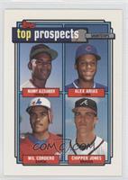 Top Prospects - Manny Alexander, Alex Arias, Wil Cordero, Chipper Jones