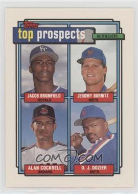 1992 Topps - [Base] #591 - Top Prospects - Jacob Brumfield, Jeromy Burnitz, Alan Cockrell, D.J. Dozier