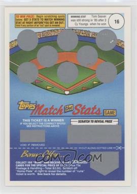 1992 Topps - Match the Stats #_TOSE - Tom Seaver - Courtesy of COMC.com
