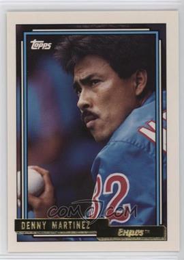 1992 Topps - Pre-Production #15 - Dennis Martinez (Gold)