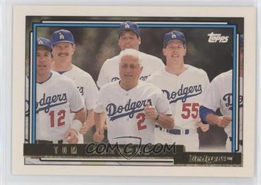 1992 Topps - Pre-Production #261.1 - Tom Lasorda (Gold)