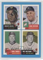 Monte Irvin, Bobo Newsom, Duke Snider, Wes Westrum [EX to NM]